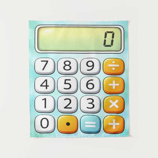 Tenture Calculateur de jour numérique Conception mathémati (Devant)
