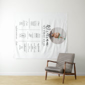 Tenture Calendrier des étapes importantes pour la première (En situation (horizontale))