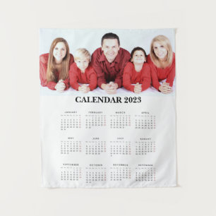 Tenture Calendrier personnalisé Photo de famille 2023
