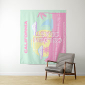 Tenture Californie, Plage, Travel Art, Preppy (En situation)