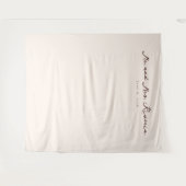 Tenture Calligraphie beige élégante (Devant (Horizontal))