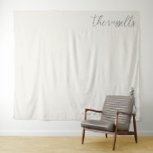 Tenture Calligraphie botanique beige serein (En situation (horizontale))