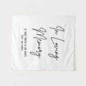 Tenture Calligraphie de mémoire affectueuse Panneau de mar (Devant (Horizontal))