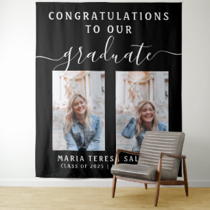 Tenture Calligraphie de script minimaliste pour deux photo