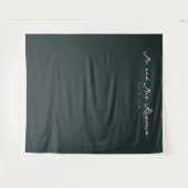 Tenture Calligraphie élégante vert foncé (Devant (Horizontal))