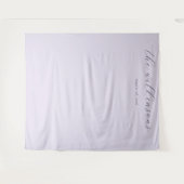 Tenture Calligraphie Lavande Sérène (Devant (Horizontal))