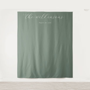 Tenture Calligraphie minimaliste de sauge tranquille