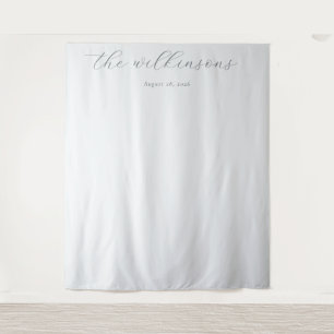 Tenture Calligraphie minimaliste grise élégante