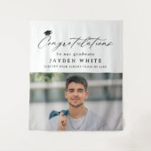 Tenture Calligraphie moderne Simple Photo Graduation Party (Devant)