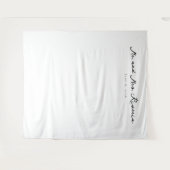 Tenture Calligraphie noire élégante (Devant (Horizontal))