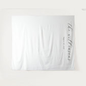 Tenture Calligraphie noire élégante (Devant (Horizontal))