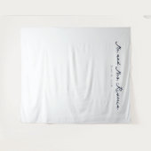 Tenture Calligraphie noire élégante (Devant (Horizontal))