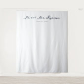 Tenture Calligraphie noire élégante (Devant)