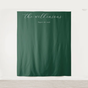 Tenture Calligraphie verte sophistiquée