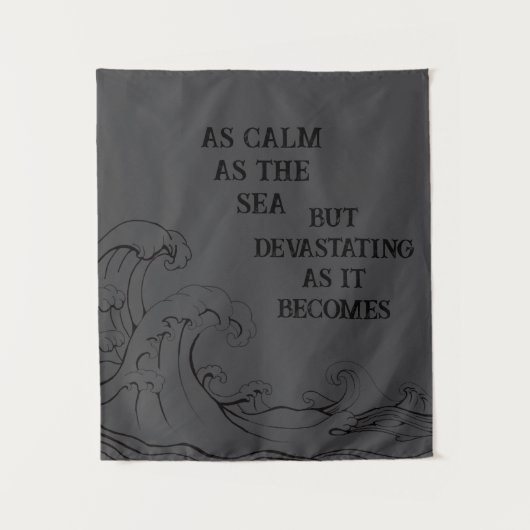 Tenture Calm as the Sea Tapestry  (Devant)