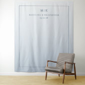 Tenture Calm Blue Minimalist Gradient (En situation)