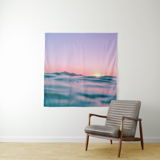 Tenture Calm body of water during golden hour (En situation)