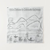 Tenture 'Calm Waters in  Nature's Embrace' Tapestry (Devant)