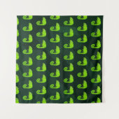 Tenture Caméléon vert mignon (Devant (Horizontal))