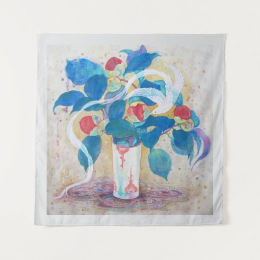 Tenture Camellia Dream: Gentle Flight  (Devant)