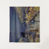 Tenture Camille Pissarro - Boulevard Montmartre en nuit (Devant)