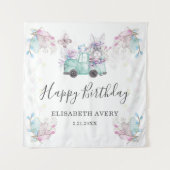 Tenture Camion de joyeux anniversaire de Pâques de printem (Devant)