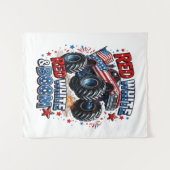 Tenture Camion monstre Red White Boom (Devant (Horizontal))