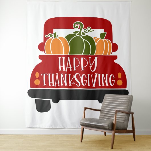 Tenture Camion Thanksgiving (En situation)