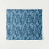 Tenture Camo Monocolore Bleu Acier (Devant (Horizontal))