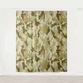 Tenture Camouflage 8 bits pour désert numérique / Camo (Devant)