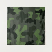 Tenture camouflage gris vert foncé no.14 imprimer (Devant (Horizontal))