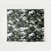 Tenture Camouflage urbain numérique à 8 bits / Camo (Devant (Horizontal))