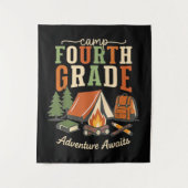 Tenture Camp Aventure de quatrième année attend 4e année (Devant)