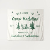 Tenture Camp Bachelorette Camping Contexte Main tirée (Devant (Horizontal))