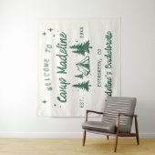 Tenture Camp Bachelorette Camping Contexte Main tirée (En situation)