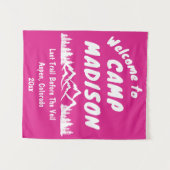 Tenture Camp Bachelorette Mountain Camping Party Prop Sign (Devant (Horizontal))