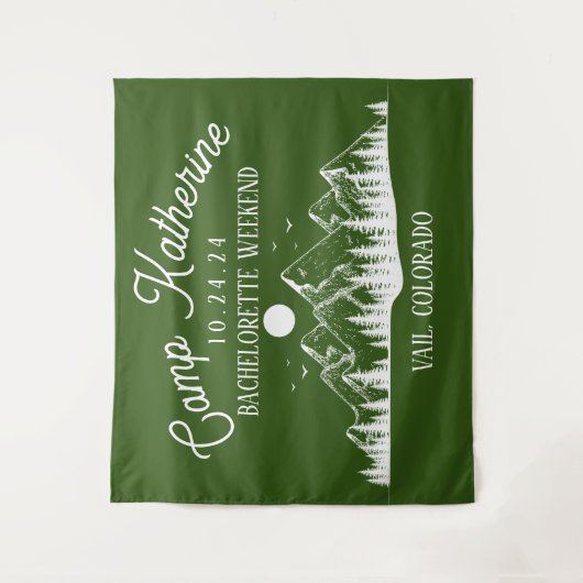 Tenture Camp Bachelorette Mountain Glamping Week-end (Devant)