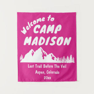 Tenture Camp Bachelorette Mountain Party Camping Prop Sign