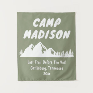 Tenture Camp Bachelorette Mountain Party Camping Prop Sign