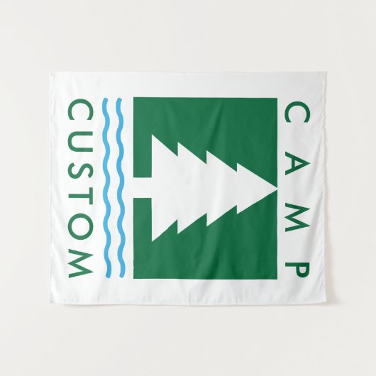 Tenture Camp Custom Bachelorette Bach Week-end (Devant (Horizontal))