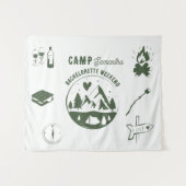 Tenture Camp de fête de Bachelorette Camping Bach Week-end (Devant (Horizontal))