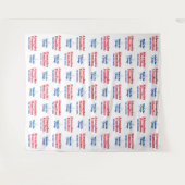 Tenture Campagne politique | Fond de répétition pas à pas (Devant (Horizontal))