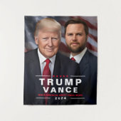 Tenture Campagne politique Trump Vance 2024 (Devant)