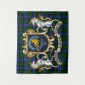 Tenture Campbell Clan Badge & Tartan (Devant)