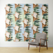 Tenture Camping Bonfire Campfire S'mores Outdoor Anniversa (En situation (horizontale))