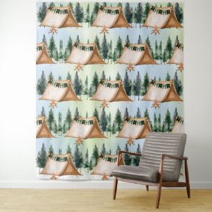 Tenture Camping Bonfire Campfire S'mores Outdoor Anniversa