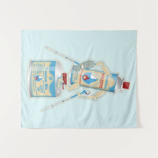 Tenture Camping gaz caniseurs drôle randonnée (Devant (Horizontal))