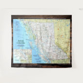 Tenture " Canada : 1992/aujourd'hui - Carte de la Colombie (Devant (Horizontal))