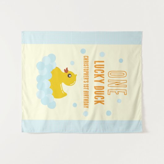 Tenture Canard 1er anniversaire (Devant (Horizontal))