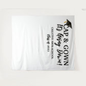 Tenture Cap et toge drôles C'est parti Photobooth (Devant (Horizontal))